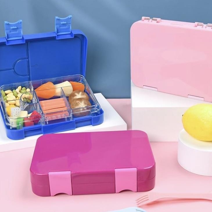 Tritan Lunch Box Bpa Free Convertible Bento Boxes Kotak Makan Anak Bahan Aman
