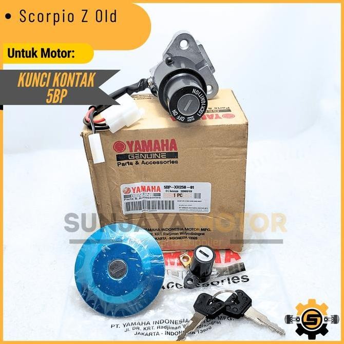 / Keyset Original Yamaha 5Bp Kunci Kontak Scorpio Z Scorpio Lama Kunci Motor 1 Set Key Set Konci Mot