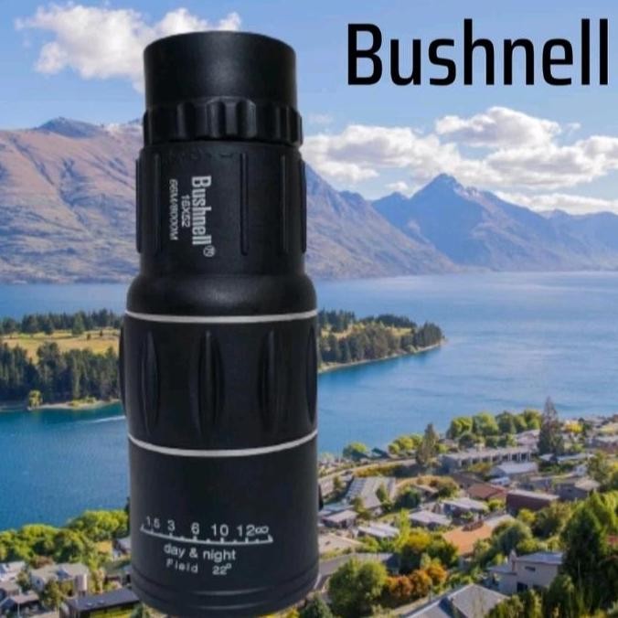 TEROPONG MONOCULAR 16X52 WATERPROOF 66M/8000M BUSHNELL ORIGINAL DAN TERPERCAYA