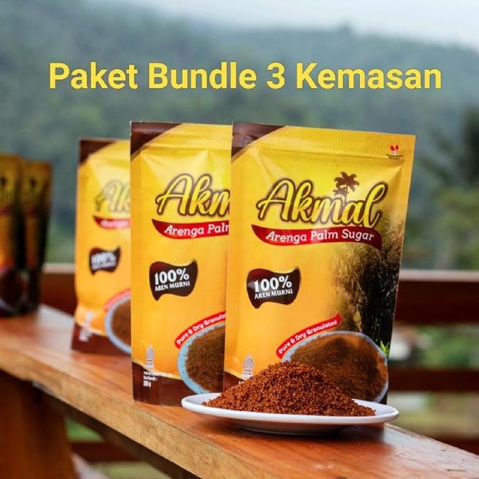 

JH8 Gula Aren Bubuk Kristal | Semut Organik 3 x 200 g