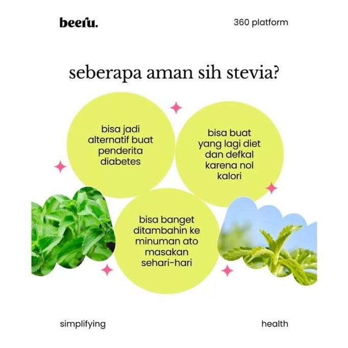 

JH8 Beeru sweetener 5ml / 15ml | gula stevia cair dari daun stefia diabeat & diabetes