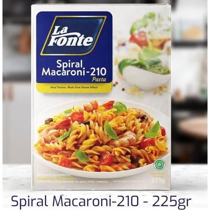 

(Expert) LAFONTE SPIRAL MACARONI 210 225GR