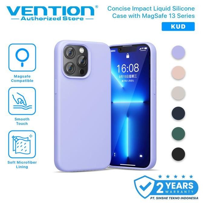 [ARRA] VENTION CASING IPHONE 13 MINI PRO MAX MAGNETIC MAGSAFE LIQUID SILICONE CASE