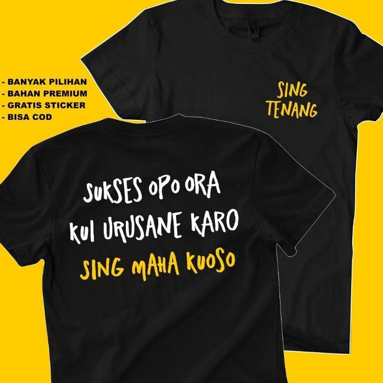 Promo Kaos Ndarboy Genk - Kaos Anak Lanang - Kaos Kata Kata Keren Distro Pria Wanita Combed 24S