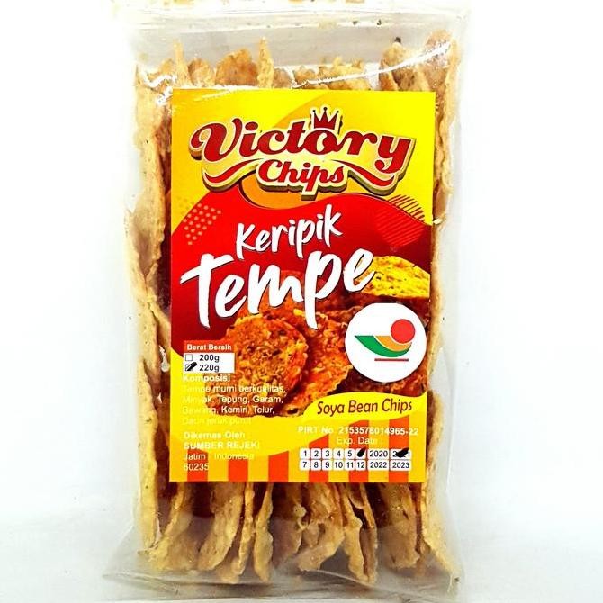 

/////] VICTORY CHIPS KERIPIK TEMPE BULAT 220gr | KRIPIK TEMPEH ASLI MALANG