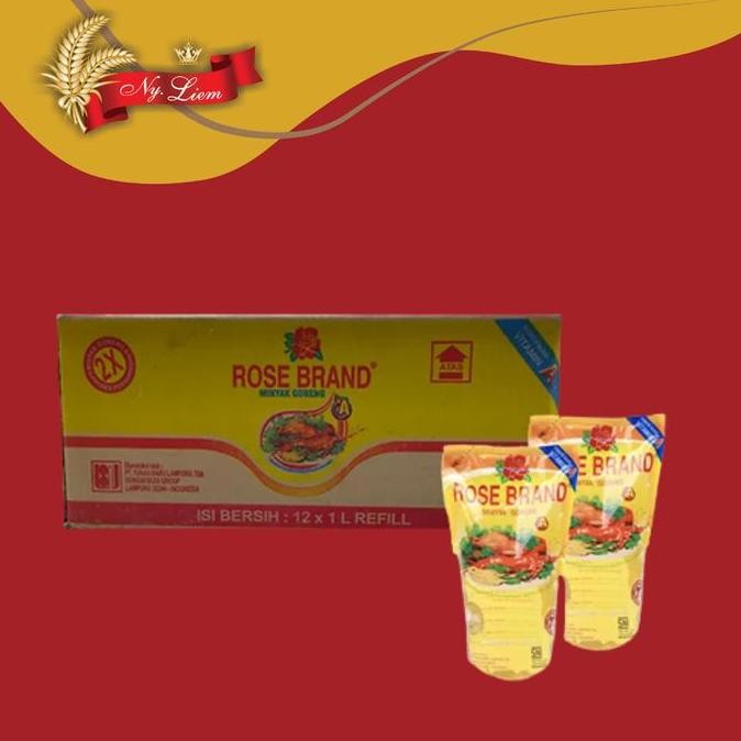 

JH8 ROSE BRAND Minyak Goreng 12 x 1 liter ( 1 karton )