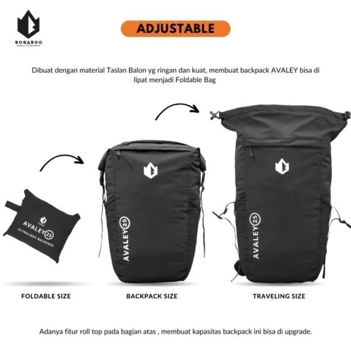 BIG SALE tas lipat dry pack bag Waterproof bogaboo avaley 25L ultralight drybag dry pack tas ransel 
