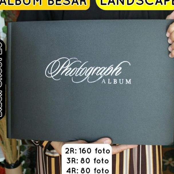 Photograph Album Foto Magnetic Lanscape Bla Besar 3R 4R 10R Tas Album