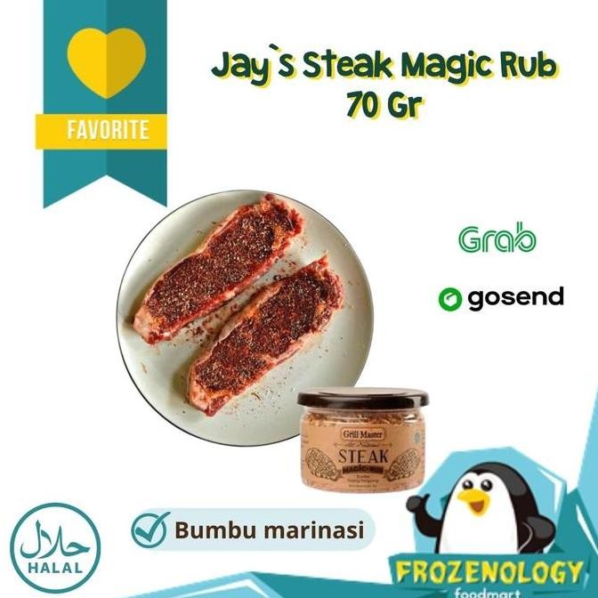 

JH8 Jay`s Grill Master Steak Magic Rub / Bumbu Marinasi Steak 70 Gr