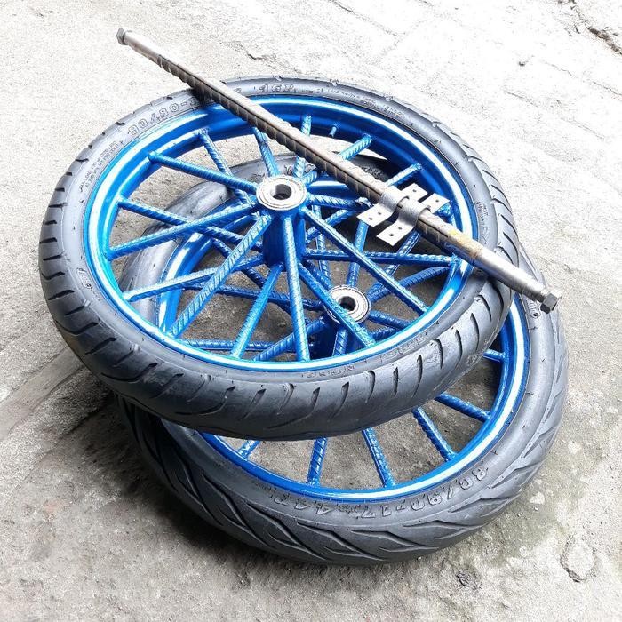 Roda Gerobak Ring 17 Inch Ban Baru 1Set Roda Gerobak Dorong Original Dan Terpercaya