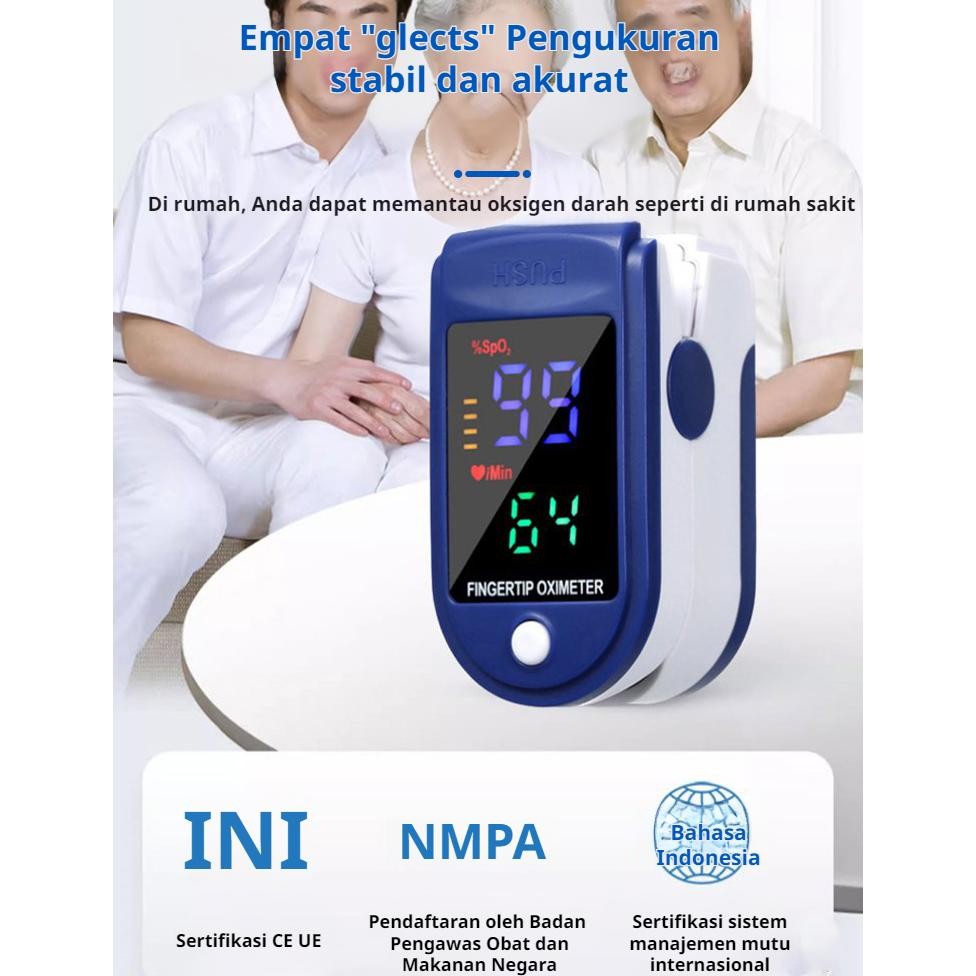 COD *Meteran Glukosa Darah Oksimeter Denyut Jari Detak Jantung Klip Saturasi Oksigen Non-invasif Rum