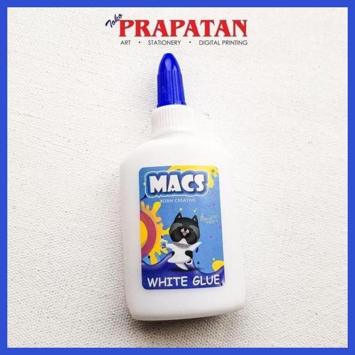

( SEKOLAH / LUKIS ) SALE MACS WHITE GLUE 60ML / LEM PUTIH (SENI / MENGGAMBAR / ART / KERAJINAN ) SIAP KIRIM
