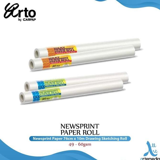 

Sale Kertas Gambar Arto Newsprint Paper Roll Drawing Sketching