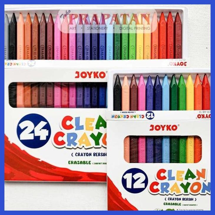 

( SEKOLAH / LUKIS ) PROMO JOYKO CLEAN CRAYON CLCR | KRAYON BERSIH (SENI / MENGGAMBAR / ART / KERAJINAN ) PACKING AMAN