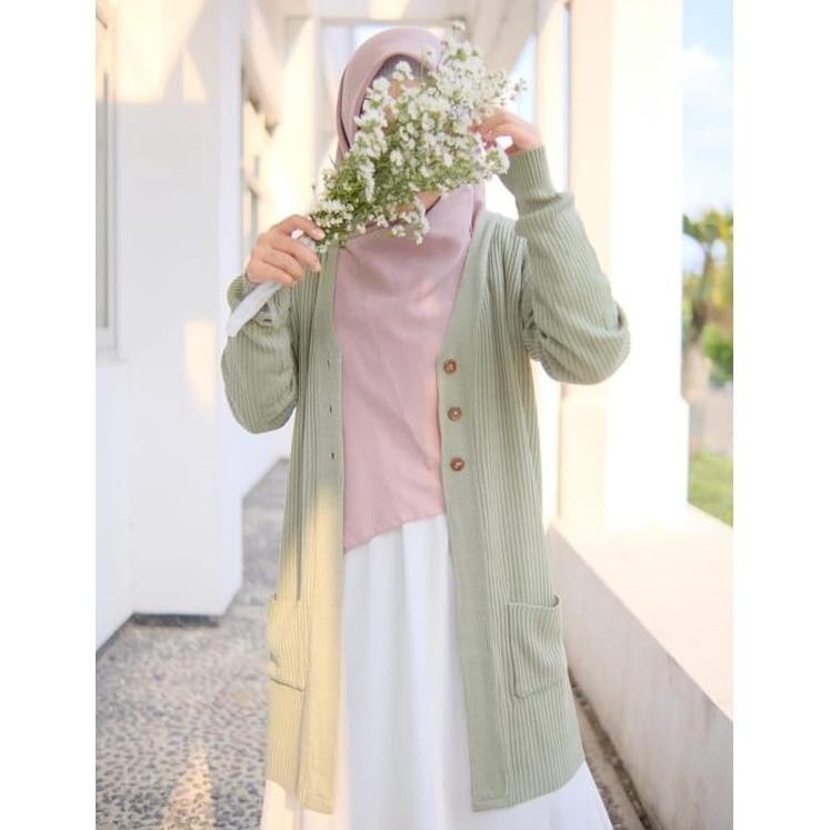 CARDIGAN BELLE KANCING / Cardigan Oversize / Cardigan Rajut Long Belle / Cardigan Long Kancing