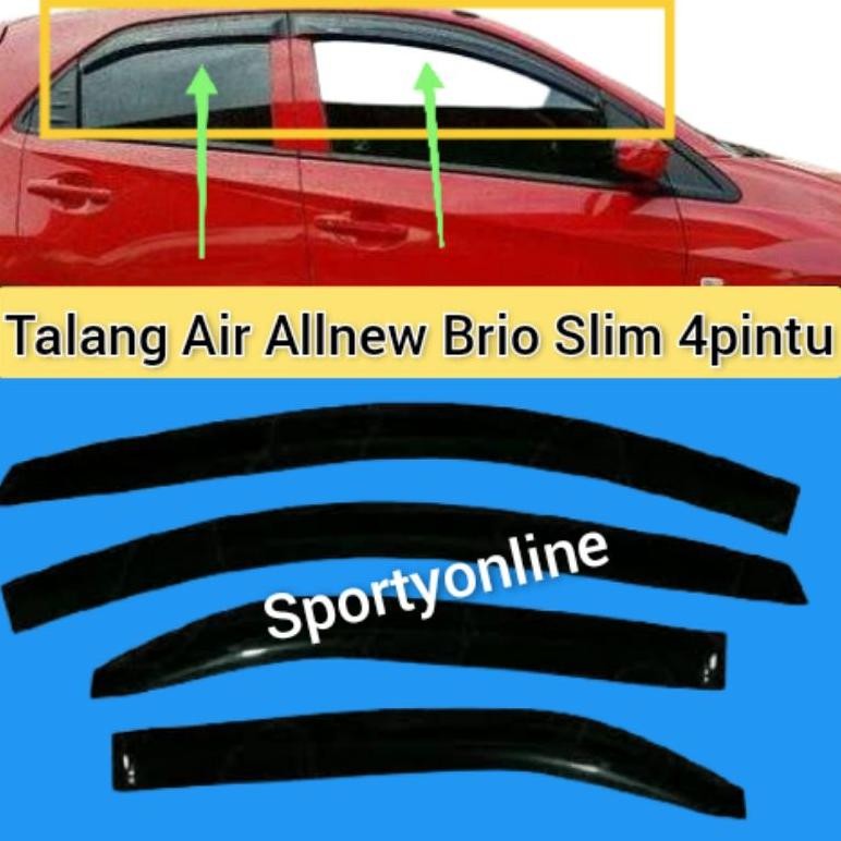 Talang air allnew brio 2019-2021 slim 4pintu