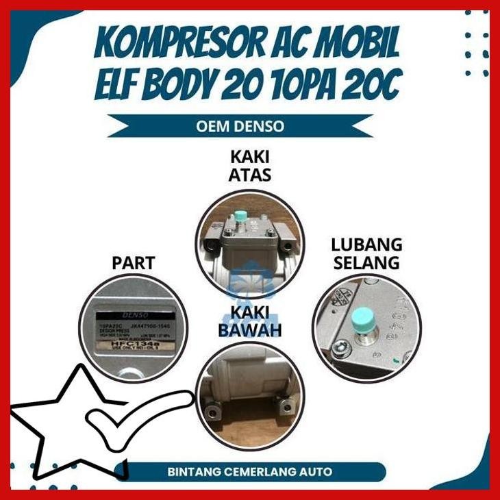 [TGA] KOMPRESOR AC MOBIL ELF BODY 20 10PA 20C DUS DENSO