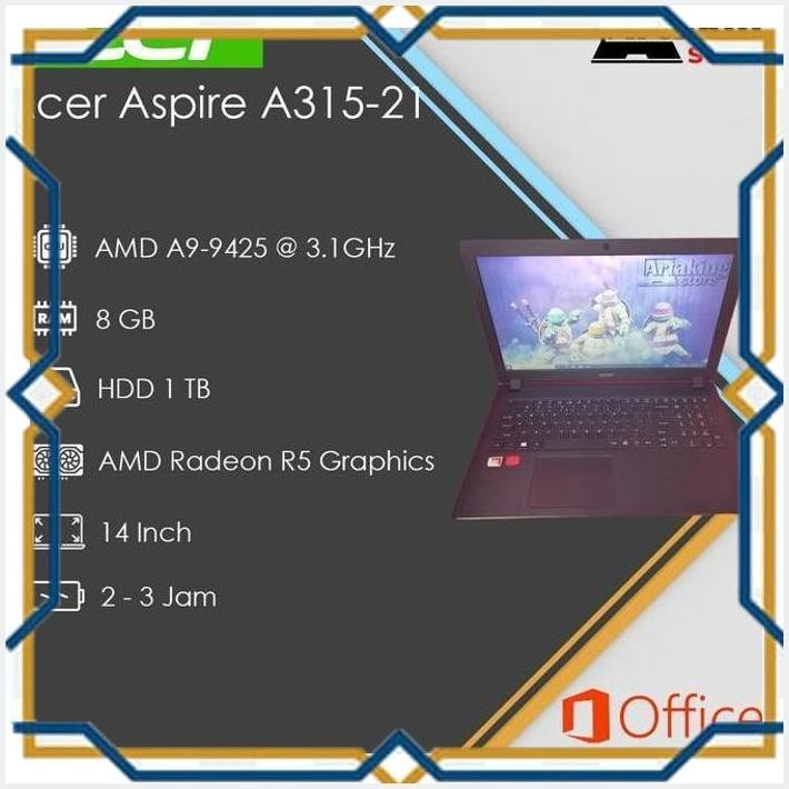 [ART] ACER ASPIRE A315-21 | AMD A9 | SSD 128 GB