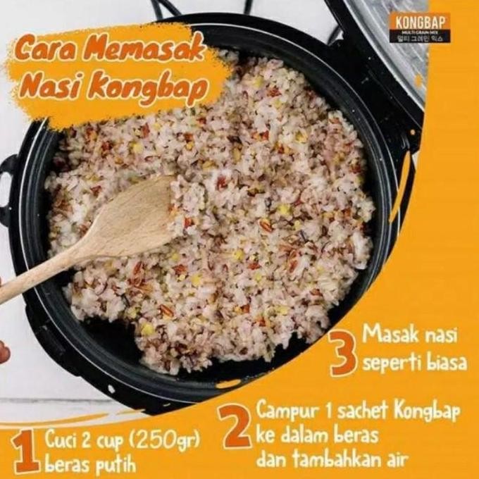 

(Expert) Nasi Beras Makanan Pokok Biji Bijian Kaya Serat Kongbap 150 Gram