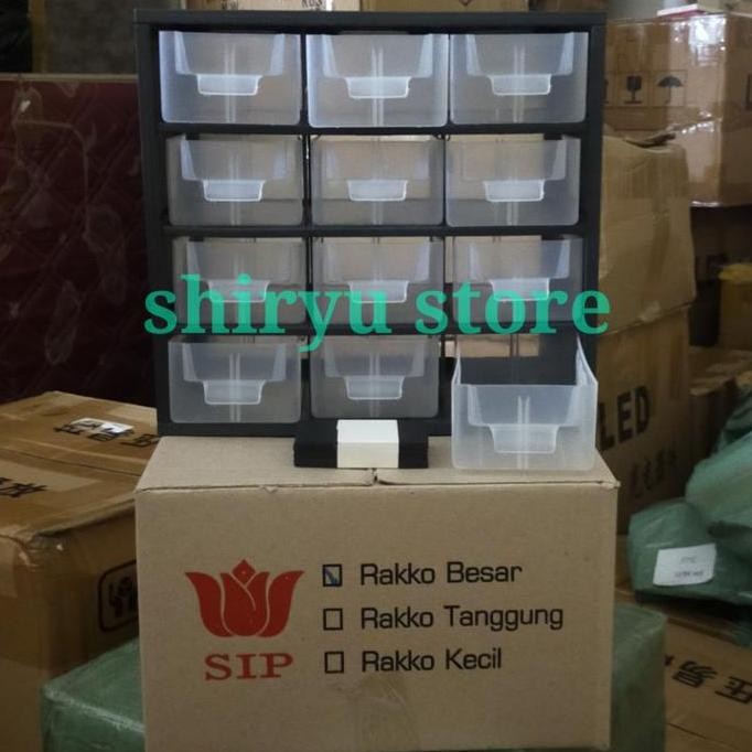 Rakko Besar Rak Komponen Lemari Laci Besar 12 Laci