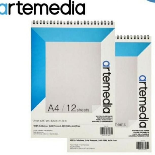 

Sale Artemedia Book Water Color Paper A4 Isi 12 Sheets