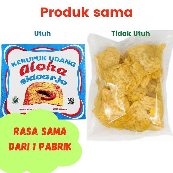 

JH8 Aloha Kerupuk Udang Super Extra Rempelan 500g Krupuk Food