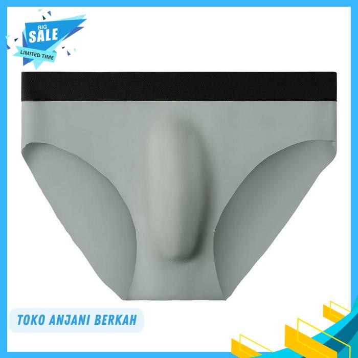 AOELEMENT SEAMLESS BRIEF CELANA DALAM PRIA TANPA JAHITAN GRAY AOG / AOELEMENT SEAMLESS BRIEF CELANA 