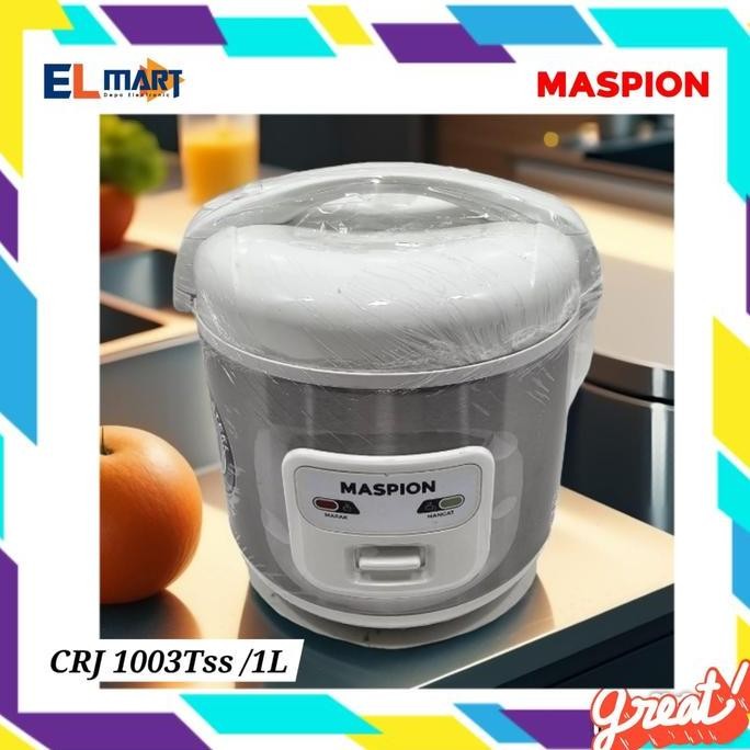 TERMURAH - Maspion Magic Com Mini 1 Liter MRJ 1003 TSS - 1003TSS Stainless 1L
