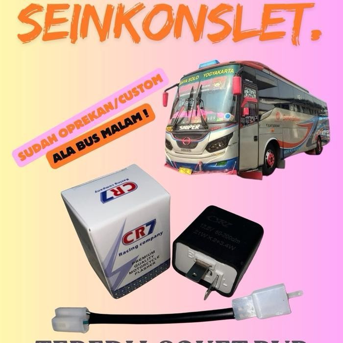 Gg Flasher Sein Konslet Ala Bus Malam Untuk Motor - Free Stiker
