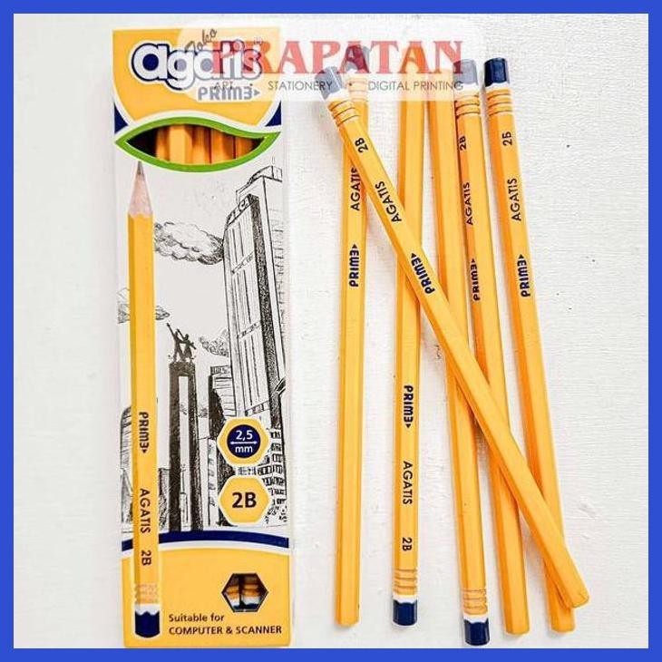 

( SEKOLAH / LUKIS ) PROMO PENSIL TULIS AGATIS YELLOW PRIME 2B | GRAPHITE PENCILS (SENI / MENGGAMBAR / ART / KERAJINAN ) PACKING AMAN