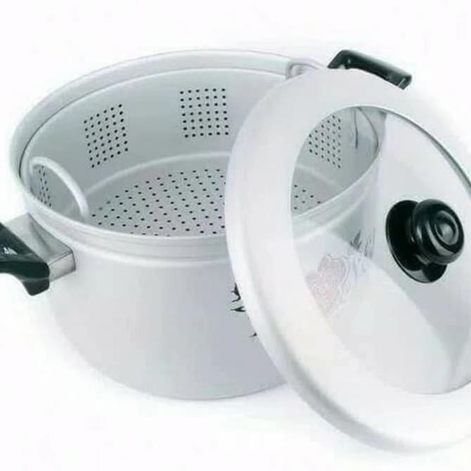 Murah Steamer/ Pancaguna/ Panci Kukusan/ Dandang 30Cm Maspion Aluminium