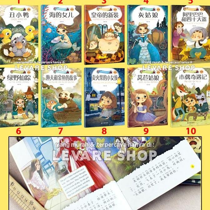 Buku Cerita Import Dongeng Anak Bilingual 2 Bahasa Mandarin Inggris F67