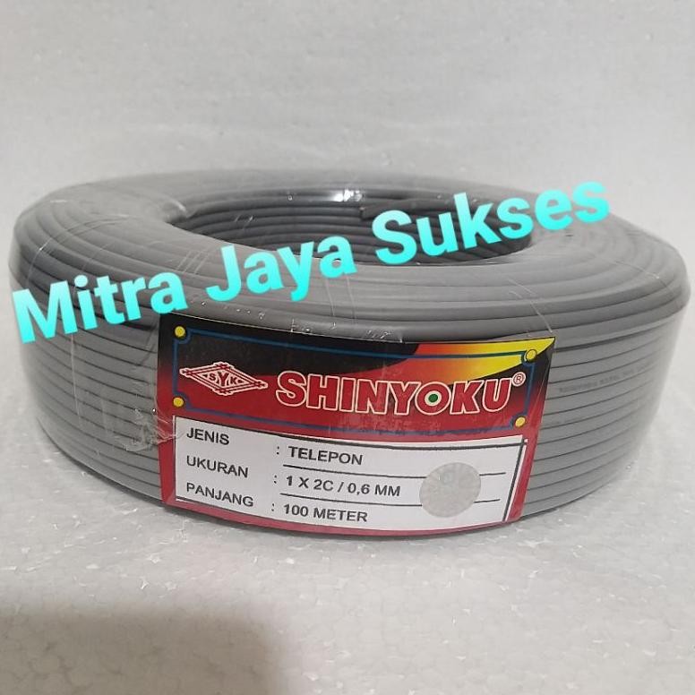 NEW Kabel Telepon SHINYOKU Kabel Tweeter Walet 1 Roll 100 Meter isi 2 Kabel kawat [terbaik][terlaris