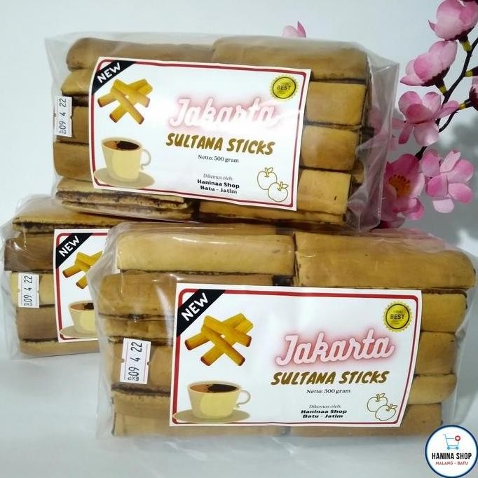 

Biskuit Sultana Sticks Jakarta Netto 500 gram