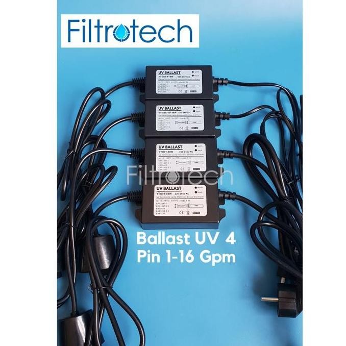 Ballast/Adaptor Uv Depot Isi Ulang 1 Gpm, 2 Gpm , 8 Gpm, 12 Gpm Dan 16 Gpm Gpm Ballast Lampu Ultravi