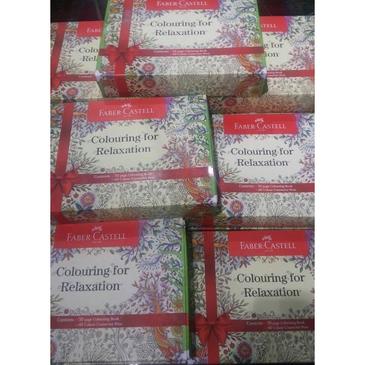 

Faber Castell Colouring For Relaxation Gift Box Set Buku Mewarnai