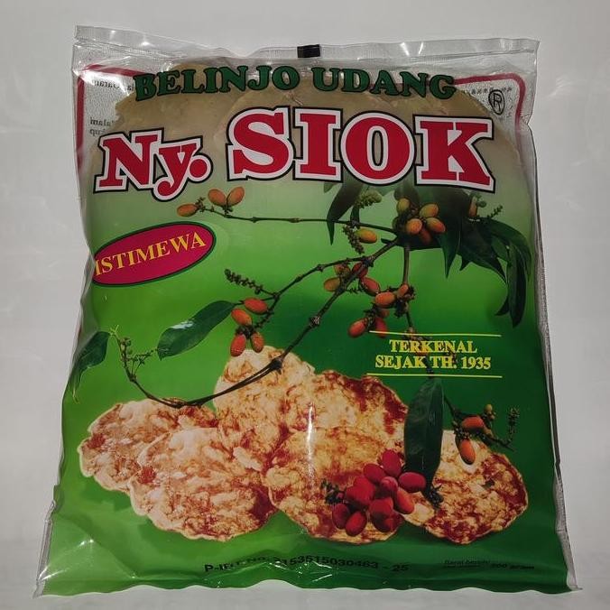 

Belinjo Udang Ny Siok 200 Gram , Krupuk Belinjo Udang Nyonya Siok