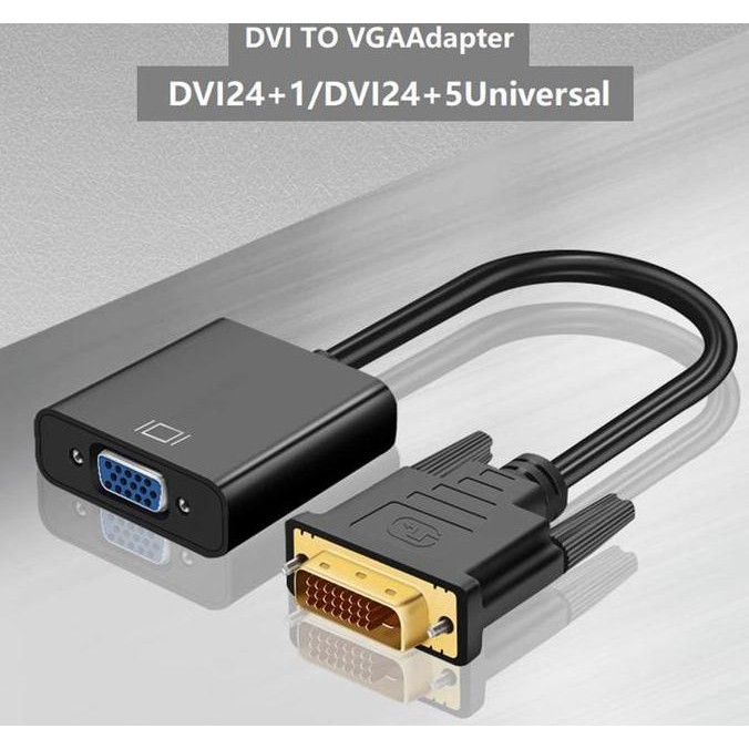 Kualitas terbaik] CONVERTER AKTIF DVI 24+1 TO VGA Adapter / KABEL AKTIF DVI 24+1 TO VGA