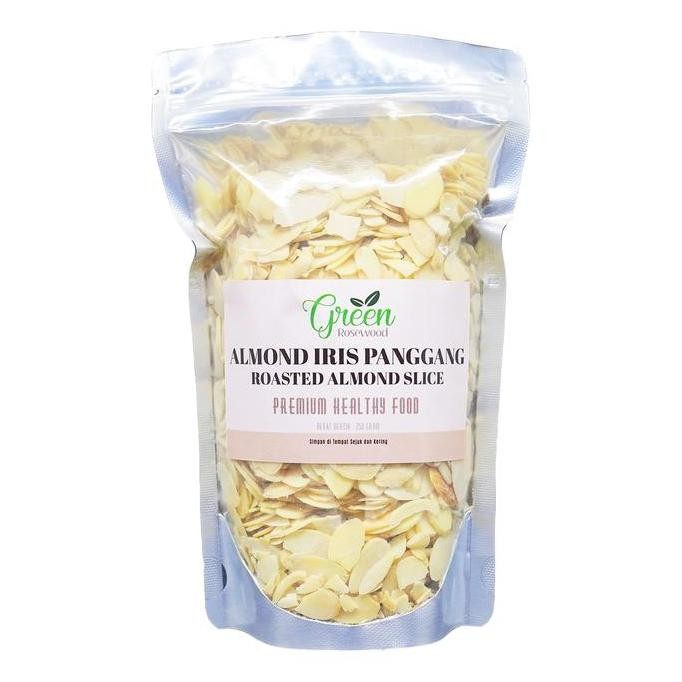 

ALMOND IRIS PANGGANG 250 GRAM PREMIUM - ROASTED ALMOND SLICE 250 GR
