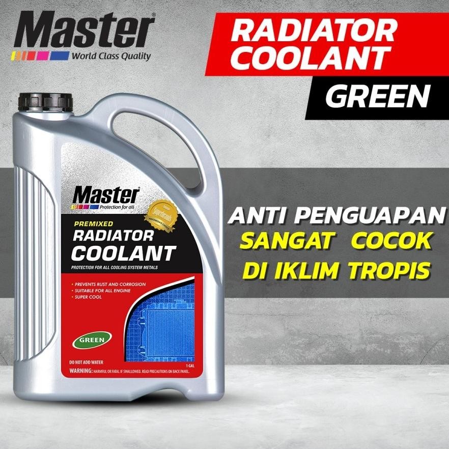 AIR RADIATOR MOTOR MOBIL Master Radiator Coolant Premixed 1 Galon PREMIUM AST