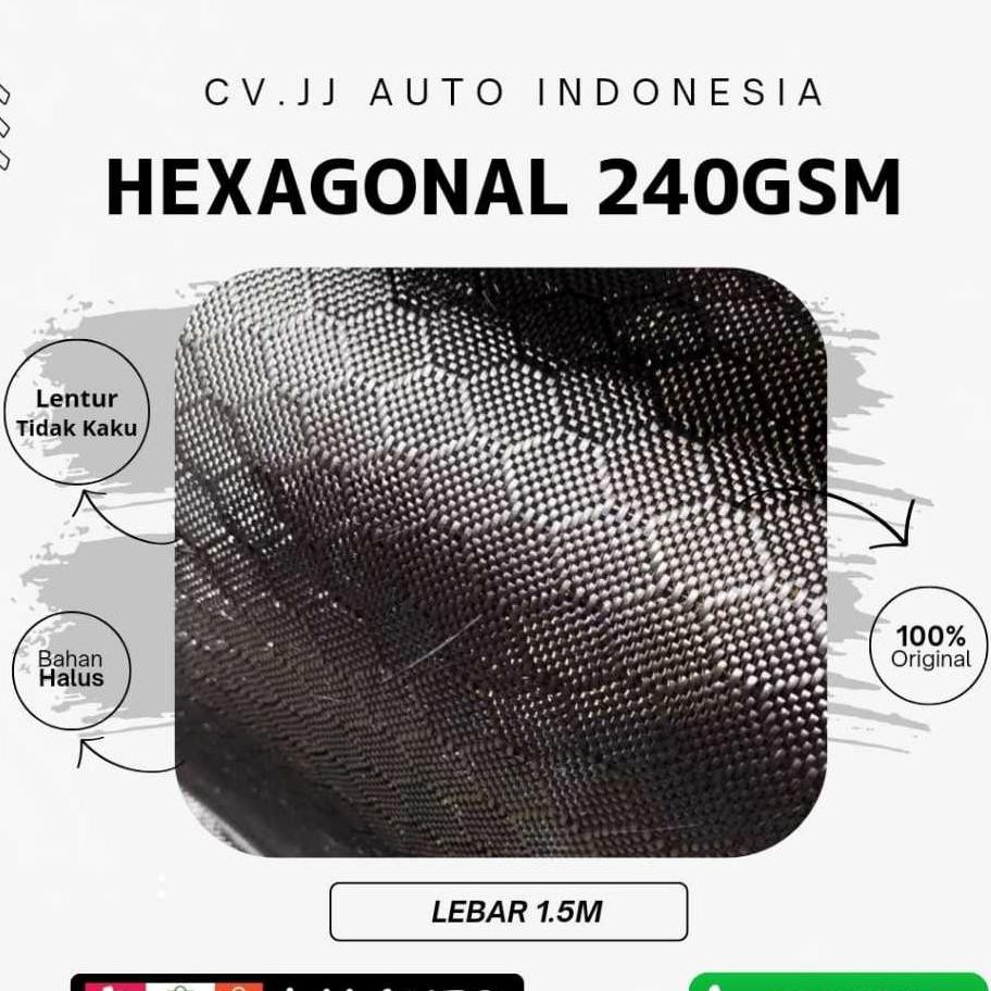 Serat Carbon Fiber Hexagonal AST