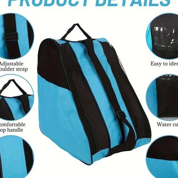 Cod Tas Sepatu Roda Anak Bahan Kain Oxford Tas Sepatu Roda Inskate Tahan Aus Breathable