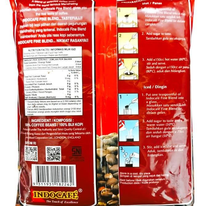 

INDOCAFE Fine Blend Refill Bag & Botol Asli