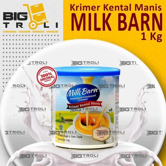 

MILK BARN Krimer Kental Manis | SKM 1000gr kaleng/pouch