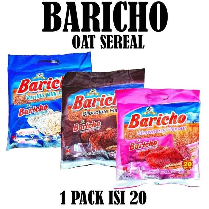 

BUNDLE GET 3 PACKAGE PUSAN BARICHO SNACK SEREAL OAT RASA COKELAT STROBERI VANILLA FOOD