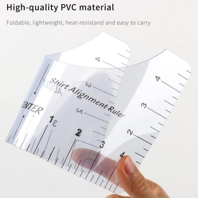 

8Pcs T-Shirt Ruler Penggaris Sablon Dtf T-Shirt Alignment Tool Alat Penggaris