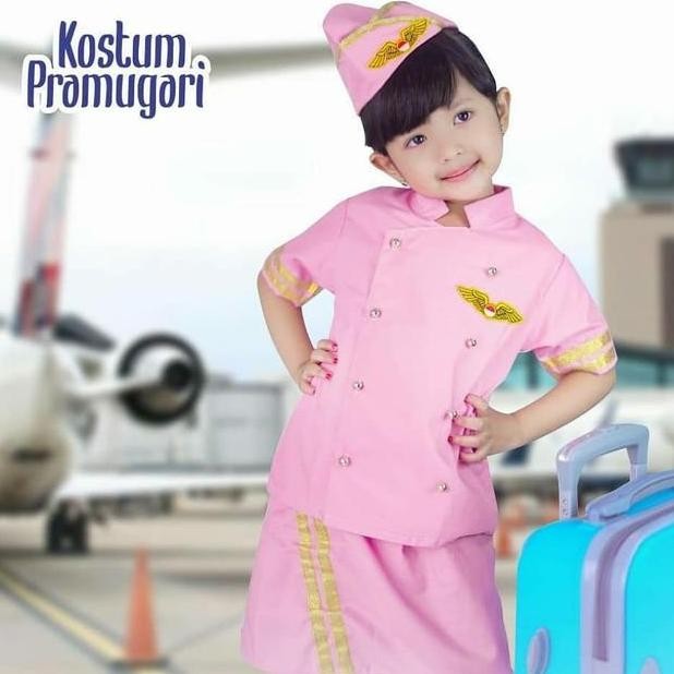 Kostum Pramugari Anak Seragam Pramugari Kostum Profesi Anak