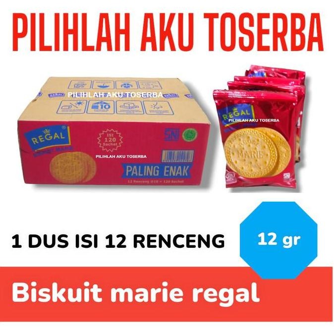 

Biskuit MARIE REGAL RENCENG 12 gr - ( HARGA 1 DUS )