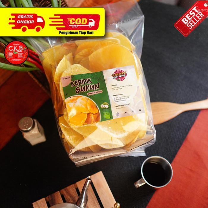 

1Kg Keripik Sukun Renyah Dan Gurih, Kripik Food Snack Makanan