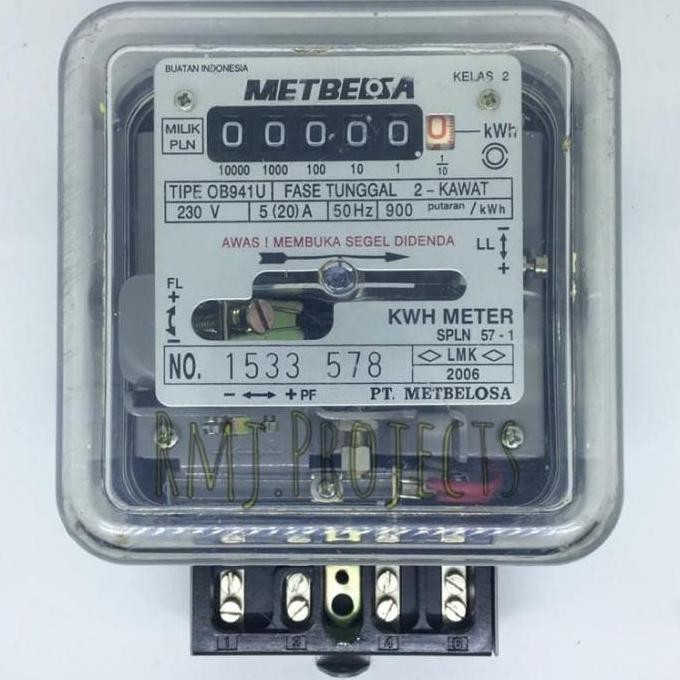 [Expert] Kwh meter listrik meteran pembanding 1phasa 5.20a Analog